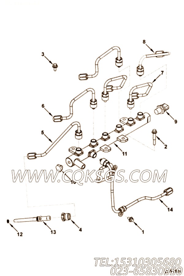 Tube, Injector Fuel Supply