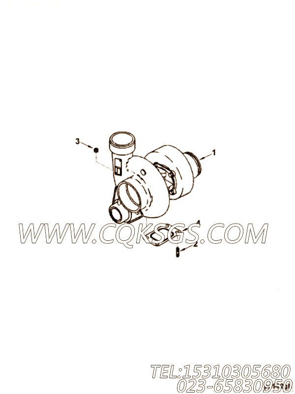 【涡轮增压器】康明斯CUMMINS柴油机的5282779 涡轮增压器