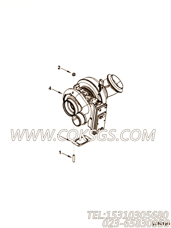 【涡轮增压器】康明斯CUMMINS柴油机的2836198 涡轮增压器