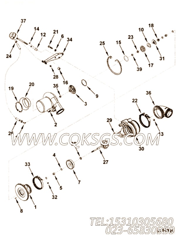 涡轮增压器轴承座