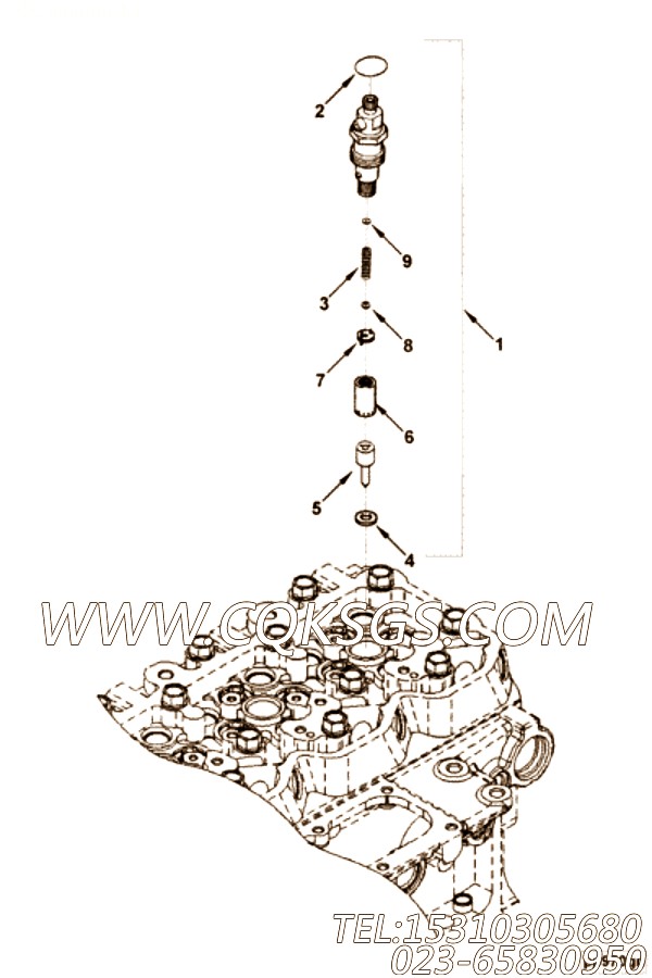 【喷油器】康明斯CUMMINS柴油机的3964905 喷油器