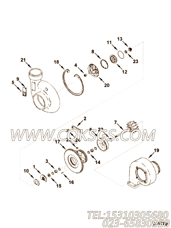 涡轮增压器轴承座