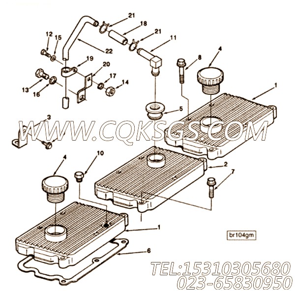 【摇臂杆盖】康明斯CUMMINS柴油机的3053194 摇臂杆盖