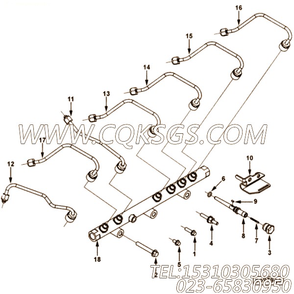 Tube, Injector Fuel Supply