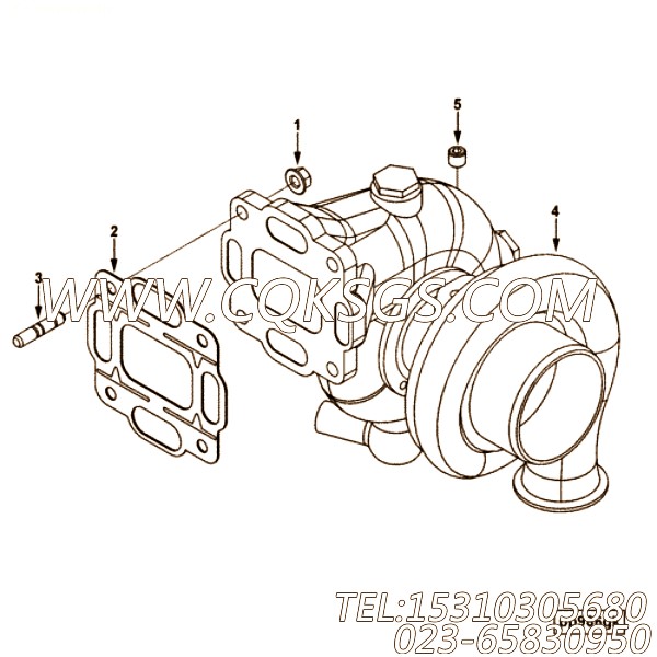 【涡轮增压器密封垫】康明斯CUMMINS柴油机的3921926 涡轮增压器密封垫