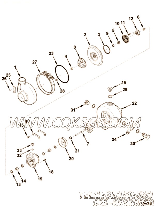 涡轮增压器压气机叶轮