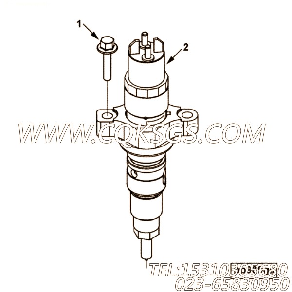 【喷油器】康明斯CUMMINS柴油机的2872621 喷油器