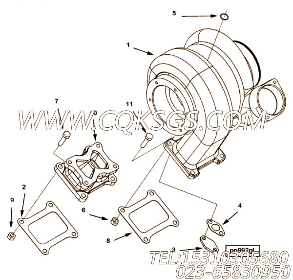 涡轮增压器密封垫