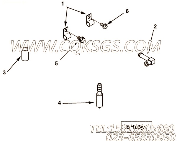 【软管】康明斯CUMMINS柴油机的3255337 软管