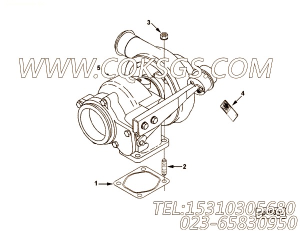 【涡轮增压器】康明斯CUMMINS柴油机的4038004 涡轮增压器
