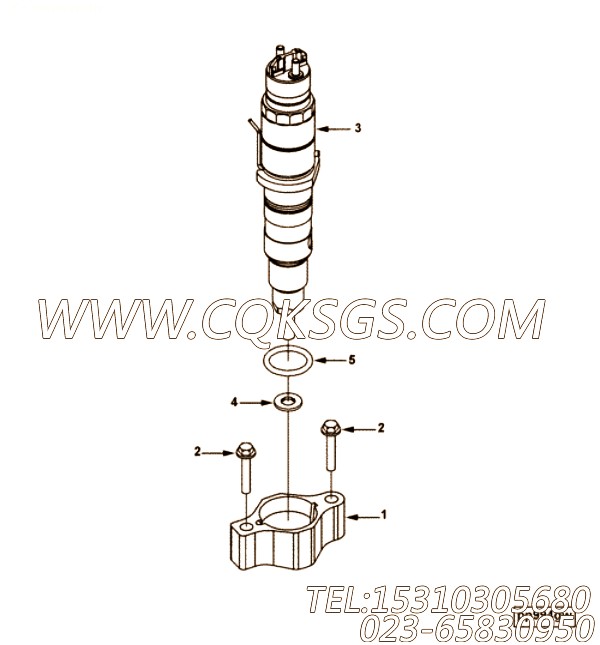 【喷油器】康明斯CUMMINS柴油机的5263307 喷油器