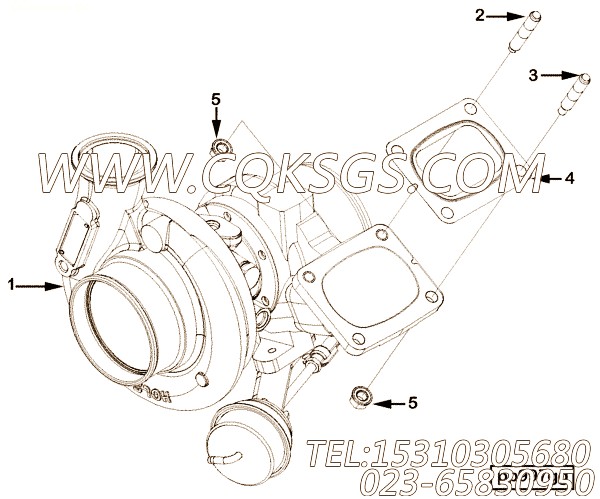 【涡轮增压器】康明斯CUMMINS柴油机的3767525 涡轮增压器