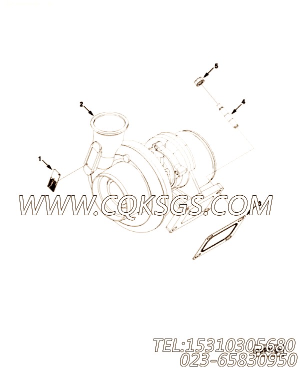【涡轮增压器】康明斯CUMMINS柴油机的3597811 涡轮增压器