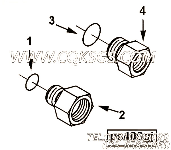 【减少适配器】康明斯CUMMINS柴油机的4000487 减少适配器