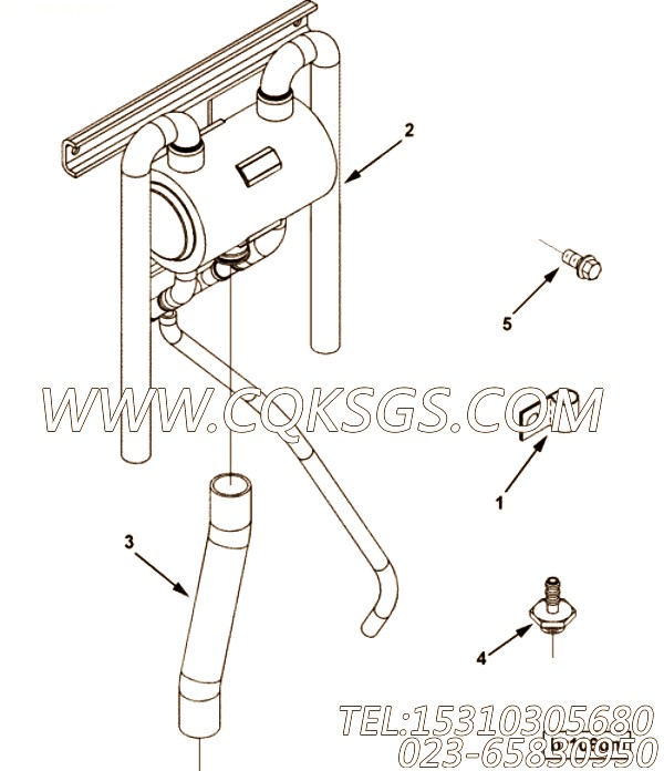 【喘息总成】康明斯CUMMINS柴油机的3102393 喘息总成