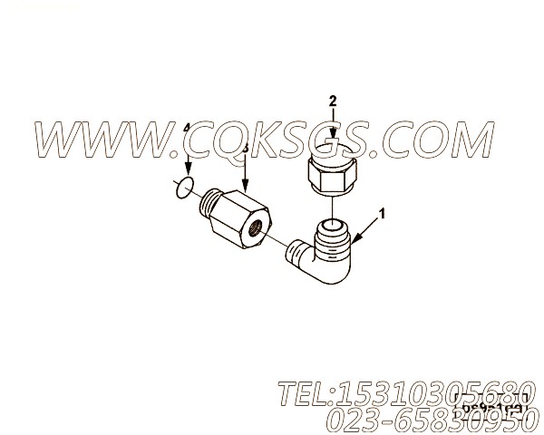 【减少适配器】康明斯CUMMINS柴油机的4003707 减少适配器