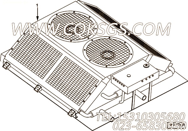【散热器】康明斯CUMMINS柴油机的4912002 散热器