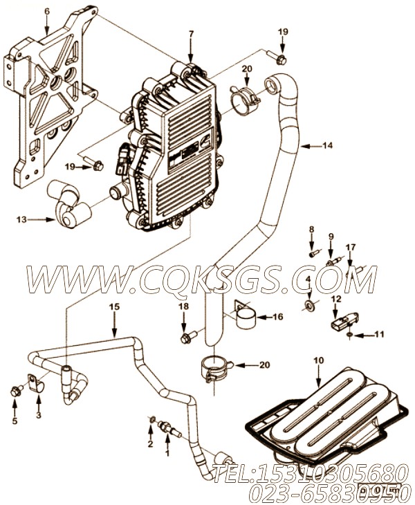 【适配器连接】康明斯CUMMINS柴油机的3683911 适配器连接