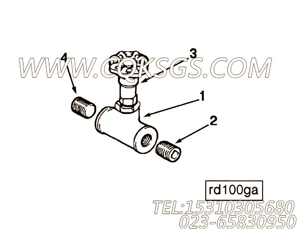 【放油阀】康明斯CUMMINS柴油机的3263945 放油阀