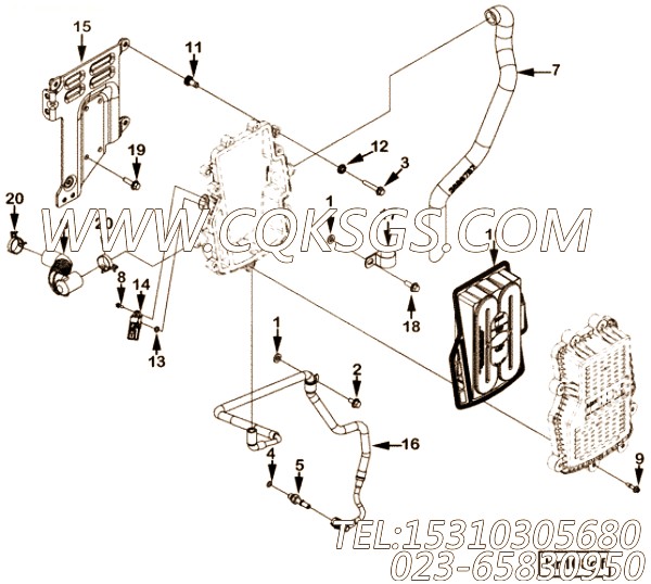【机油引流管】康明斯CUMMINS柴油机的3688012 机油引流管