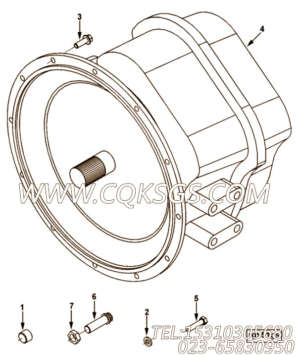 【六角头螺栓】康明斯CUMMINS柴油机的3976653 六角头螺栓