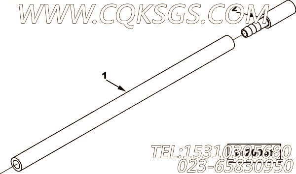 【软管】康明斯CUMMINS柴油机的144032 软管