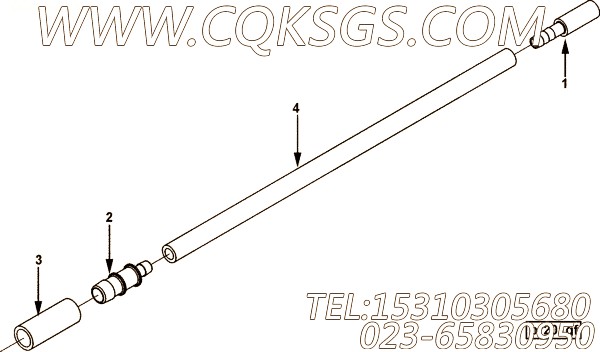 【软管】康明斯CUMMINS柴油机的4985111 软管