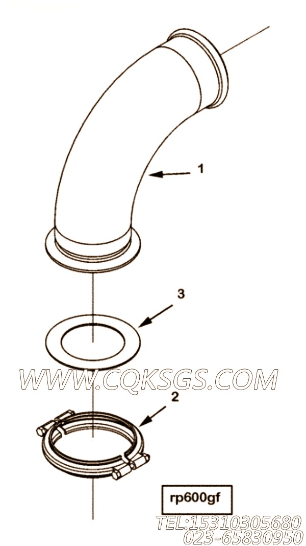 【至五型带箍】康明斯CUMMINS柴油机的3332164 至五型带箍