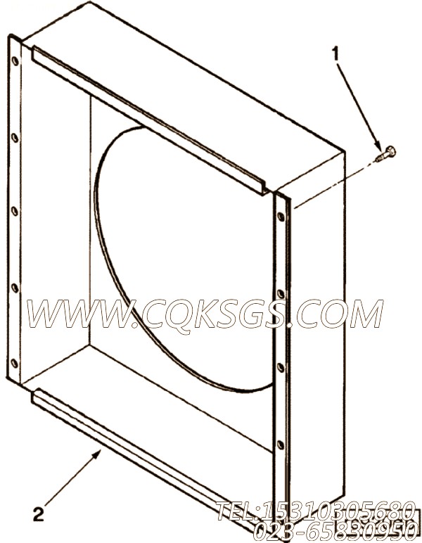 【发动机冷却导流罩】康明斯CUMMINS柴油机的3353291 发动机冷却导流罩