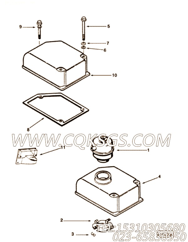 【油管支架】康明斯CUMMINS柴油机的3200413 油管支架