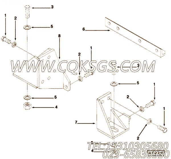 【六角头螺栓】康明斯CUMMINS柴油机的121959 六角头螺栓