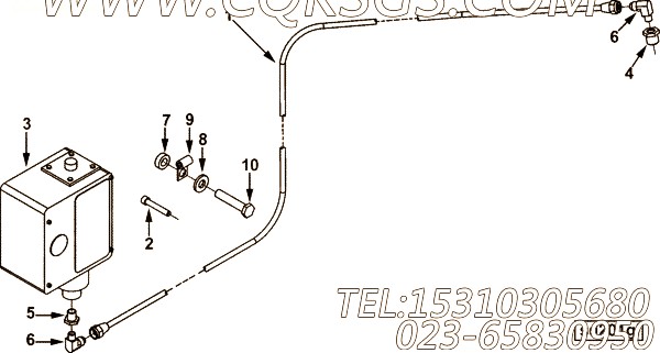 【机油按下开关MTG】康明斯CUMMINS柴油机的3264488 机油按下开关MTG