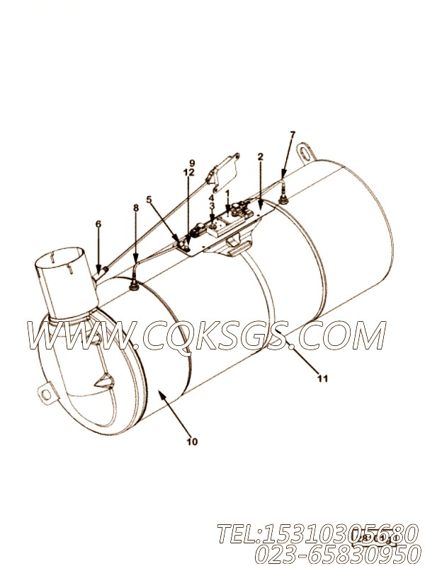 【催化剂模块】康明斯CUMMINS柴油机的2880616 催化剂模块
