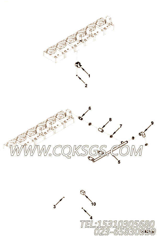 【肘管】康明斯CUMMINS柴油机的3285387 肘管