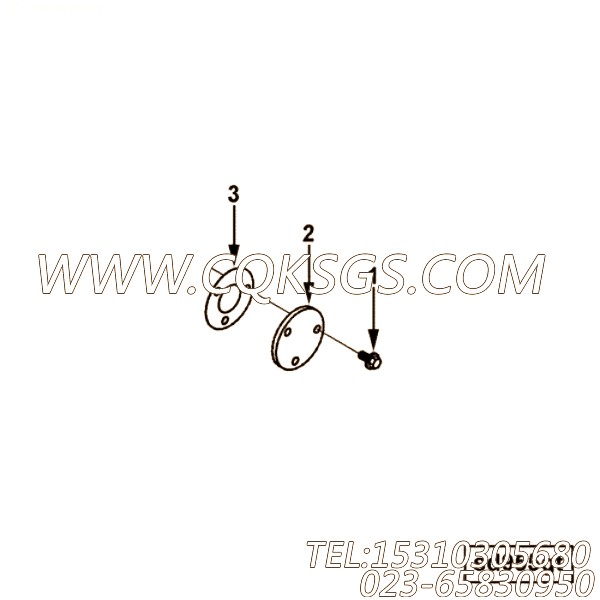 【封面板垫片】康明斯CUMMINS柴油机的3863491 封面板垫片