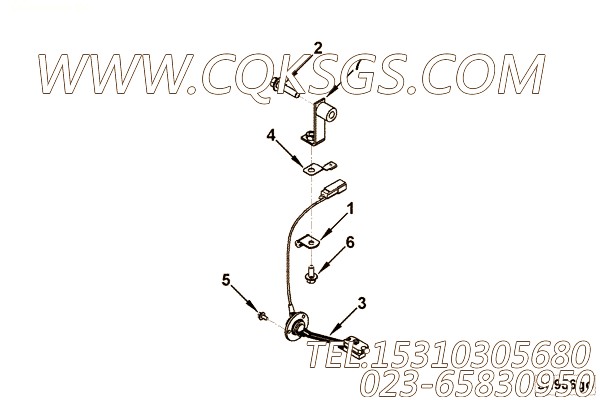 【管支撑】康明斯CUMMINS柴油机的4942681 管支撑