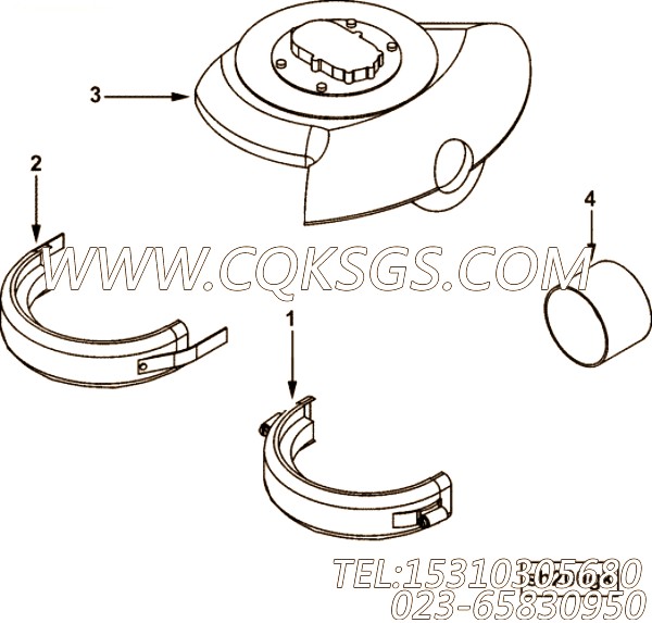 【防护罩】康明斯CUMMINS柴油机的4935648 防护罩