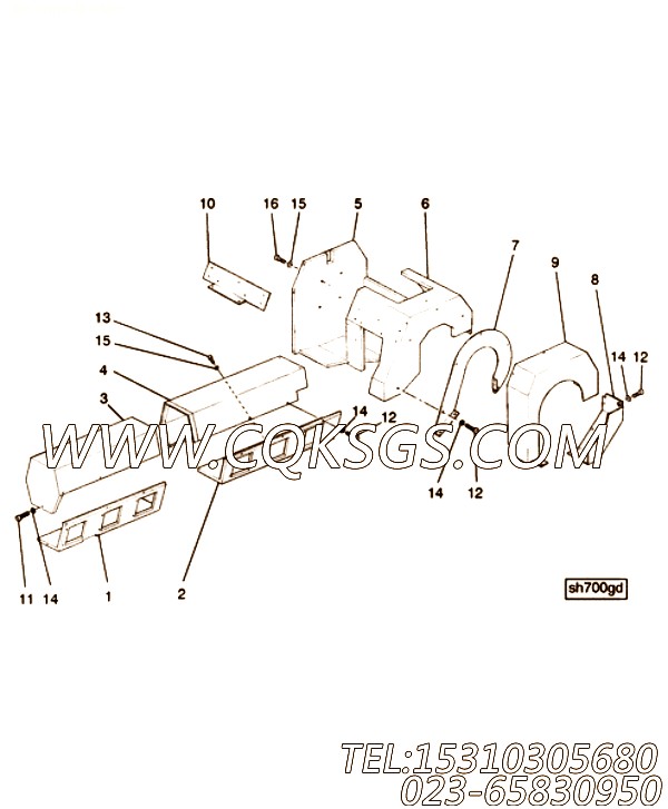 【内六角螺钉】康明斯CUMMINS柴油机的3336480 内六角螺钉