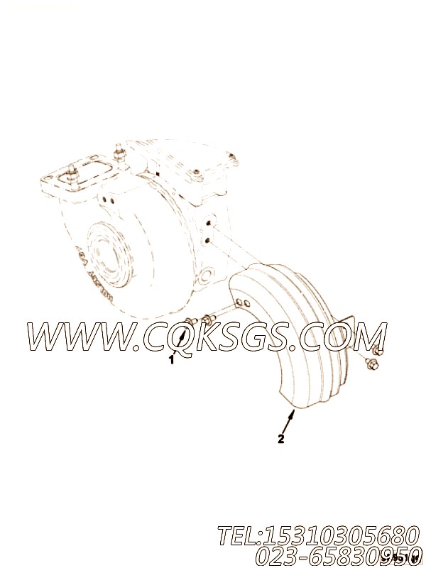【涡轮增压器隔热罩】康明斯CUMMINS柴油机的4980887 涡轮增压器隔热罩