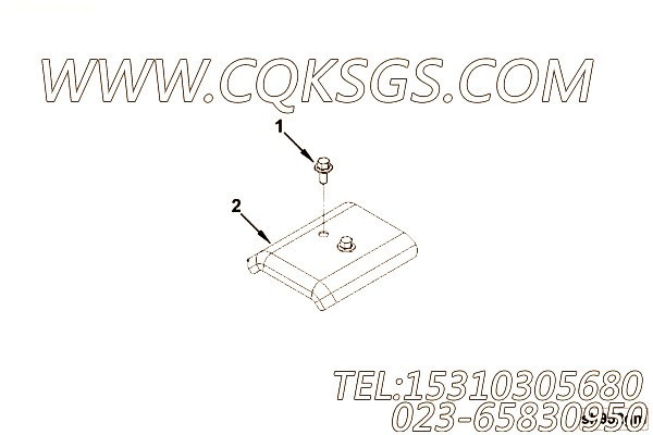 【热屏蔽】康明斯CUMMINS柴油机的5266053 热屏蔽