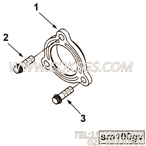 【12 角头螺栓】康明斯CUMMINS柴油机的3103426 12 角头螺栓