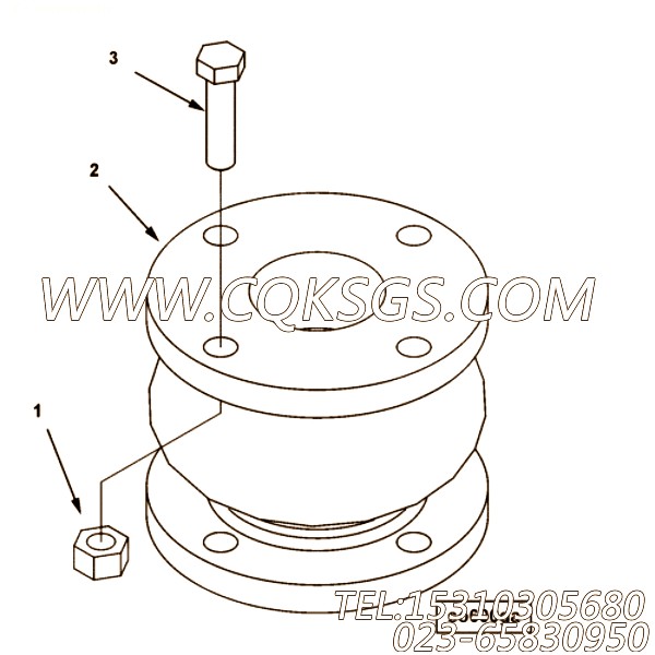 【六角头螺栓】康明斯CUMMINS柴油机的4917057 六角头螺栓
