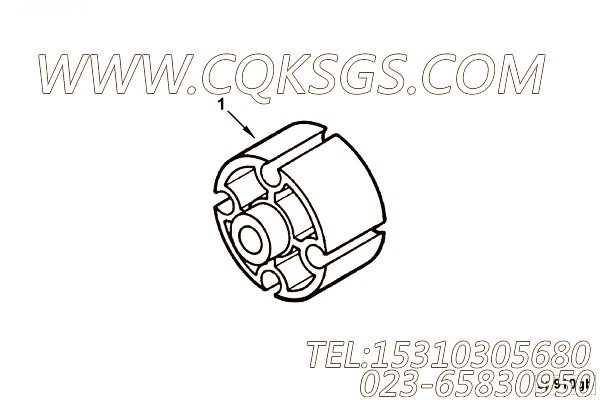【引擎6CTA8.3-C205的风扇隔块组】 康明斯风扇安装隔块,参数及图片