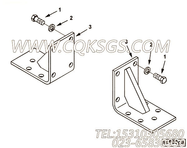 【飞轮壳支持】康明斯CUMMINS柴油机的3045545 飞轮壳支持