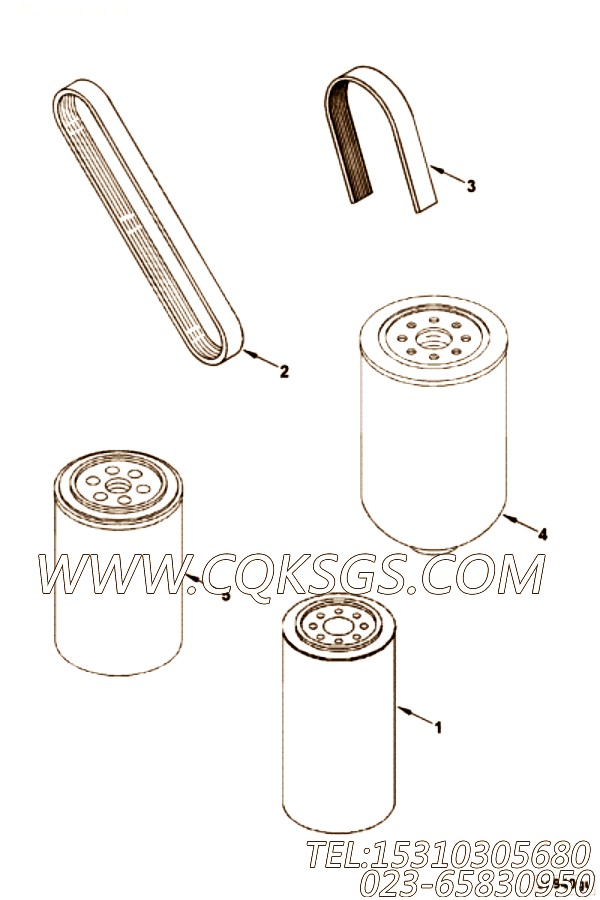 【配套服务配件】康明斯CUMMINS柴油机的4934544 配套服务配件