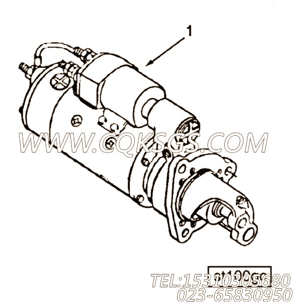173007起动马达,用于康明斯NTA855-C310柴油发动机起动机组,【摊铺机】配件