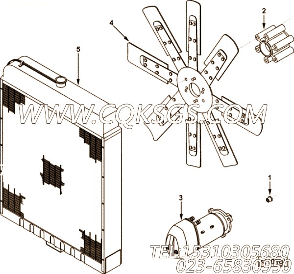 【发动机风扇】康明斯CUMMINS柴油机的3350579 发动机风扇