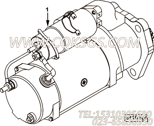 【起动马达】康明斯CUMMINS柴油机的3103949 起动马达