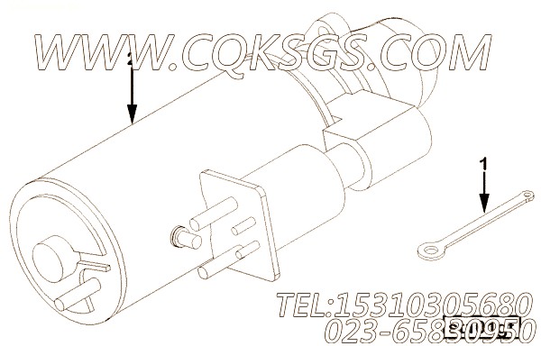 【起动马达】康明斯CUMMINS柴油机的3636820 起动马达