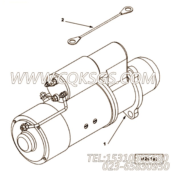 【起动马达】康明斯CUMMINS柴油机的707330 起动马达